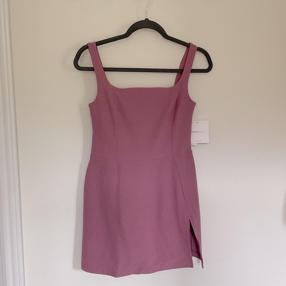 Beyond Yoga Spacedye Court Appeal Mini Dress Pink/Purple Orchid Heather XS - Picture 3 of 14